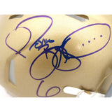 Jerome Bettis Autographed Notre Dame Fighting Irish Mini Helmet Beckett W 51772
