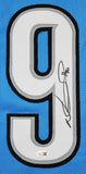 Ndamukong Suh Authentic Signed Blue Pro Style Framed Jersey JSA Witness