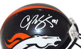 Champ Bailey Signed Denver Broncos Mini Helmet VSR4 HOF Beckett 40901