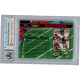 Brett Favre Autographed 1991 Stadium Club 94 HOF Slab Trading Card Beckett 50630