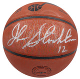 Karl Malone & John Stockton Autographed Wilson Basketball Jazz Beckett 1W271714