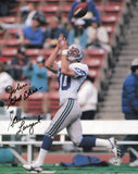 Steve Largent Autographed 8x10 Magazine Page Photo To John MCS Holo 63282