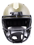 TJ Watt Autographed Steelers F/S Salute to Service Speed Helmet- Beckett W Holo