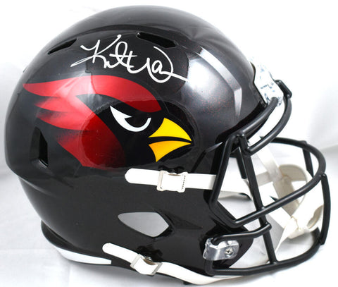 Kurt Warner Signed Arizona Cardinals F/S ALTERNATE Speed Helmet-Beckett W Holo