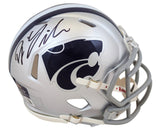 Kansas State D.J. Giddens Authentic Signed Speed Mini Helmet W/ Case BAS Witness