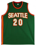Gary Payton Signed Seattle Supersonics Jersey (Beckett) 2006 NBA Champion Guard