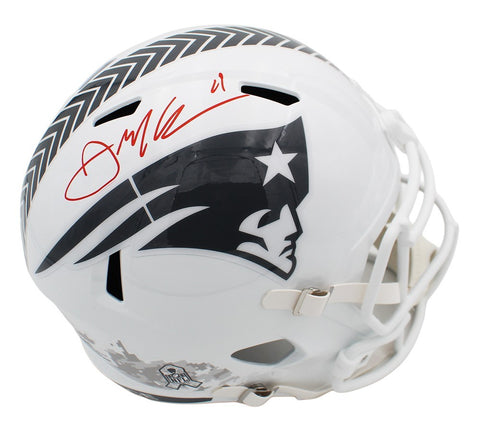 Julian Edelman Signed New England Patriots Speed Full Size STS 3 NFL Helmet