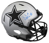Cowboys Dak Prescott Signed Rave Full Size Speed Rep Helmet W/ Case BAS Witness