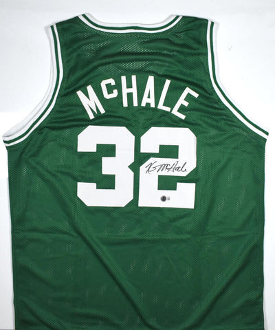 Kevin McHale Autographed Green Pro Style Basketball Jersey-Beckett W Hologram