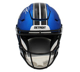 Jahmyr Gibbs Signed Detroit Lions Speed Flex Auth Alt 2024 Dark Blue NFL Helmet