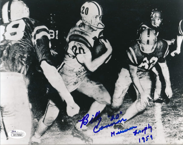 Billy Cannon Signed/Inscribed 8x10 B/W Photo LSU 1959 Heisman JSA 212586