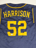 KYLE HARRISON Signed Custom Replica Blue Brewers Jersey AUTO - JSA