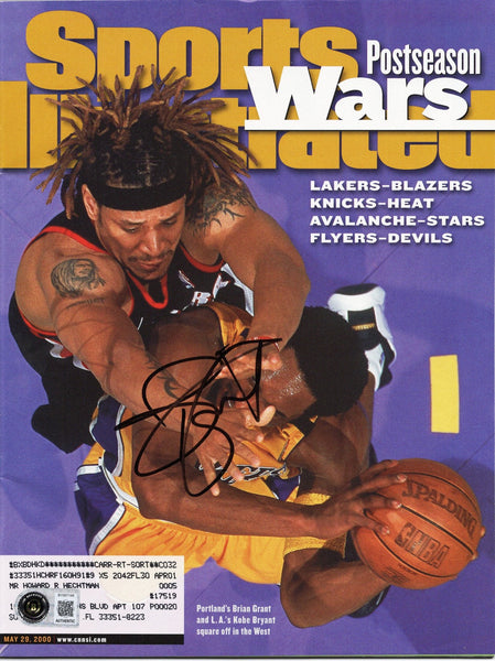 Brian Grant Signed Portland Trail Blazers Sports Illustrated 5/29/2000 Beckett
