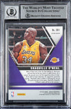 Lakers Shaquille O'Neal Signed 2019 Panini Mosaic OR #281 Card Auto 10! BAS Slab