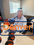 John Elway Autographed Denver Broncos Eclipse Mini Helmet Beckett Witness 50199