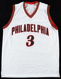 Allen Iverson Signed Philadelphia 76ers White Jersey (JSA COA) #1 Pk 1996 Draft