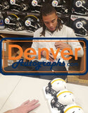Chase Claypool Autographed Pittsburgh Steelers Lunar Mini Helmet BAS 30861