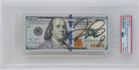 Floyd Mayweather Jr. Signed $100 Bill US Currency - (PSA/DNA Encapsulated)