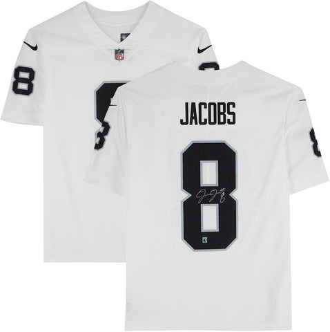 Josh Jacobs Las Vegas Raiders Autographed Nike White Limited Jersey