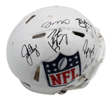 HOF Quarterbacks Signed Speed Authentic NFL Shield Helmet- Montana/Young/Favre