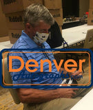 Tom Mack Autographed Los Angeles Rams TB 65-72 Mini Helmet HOF BAS 31341