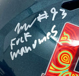 Brandon Graham Milton Williams Signed FS SB59 Replica Helmet F Brady Mahomes BAS