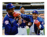 Dwight Gooden & Darryl Strawberry Signed 16x20 Photo (Beckett) with Mike Tyson