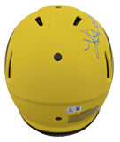 Rams (2) Faulk & Warner "HOF" Signed Rave F/S Speed Proline Helmet W/ Case BAS W