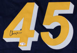 Chuck Person Signed Indiana Pacers Jersey (PSA) 4th Overall Pick 1986 NBA Draft