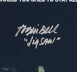 Tobin Bell Signed Saw Movie Unframed 12x18 Reverse Bear Trap Canvas - Jigsaw Ins