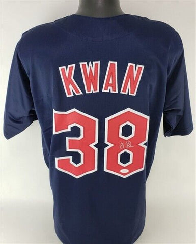 Steven Kwan Signed Cleveland Guardians Jersey (JSA COA) 2022 Gold Glove O.F.