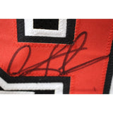 Dennis Rodman Autographed/Signed Pro Style Black XL Jersey Beckett Witness 49744