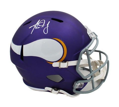 Aaron Jones Signed Minnesota Vikings Speed Full Size Alternate NFL Helmet