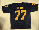 TAYLOR LEWAN AUTOGRAPHED SIGNED COLLEGE STYLE CUSTOM XL JERSEY W/ BECKETT QR
