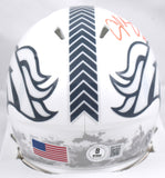 Champ Bailey Signed Broncos Salute 2024 Speed Mini Helmet - Beckett W Hologram