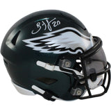 Brian Dawkins Autographed Philadelphia Eagles Mid-Size Midi Helmet Beckett 55631