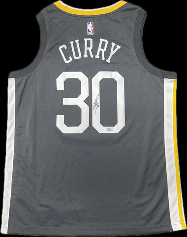 Stephen Curry Signed Jersey PSA Golden State Warriors Autographed