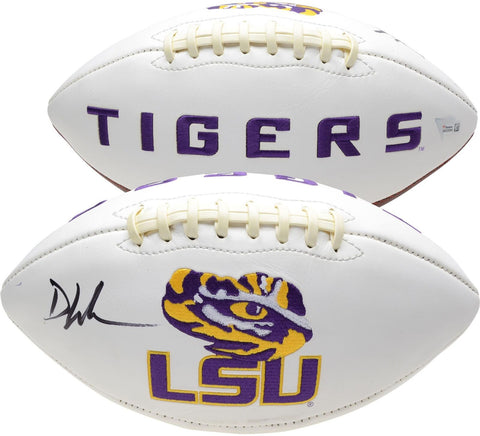 Devin White LSU Tigers Autographed White Panel Football