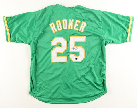 Brent Rooker Signed Sacramento Athletics Jersey (Beckett) A's 2xAll Star OF / DH