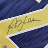 Autographed/Signed Marshall Faulk St. Louis Navy Blue Jersey Beckett COA