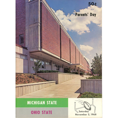 Ohio State Buckeyes vs Michigan State Spartans 11/2/1968 Gameday Magazine 59306