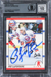 Islanders Pat LaFontaine Signed 1990 Score #250 Card Auto Graded 10! BAS Slabbed