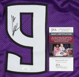 Kenny Thomas Signed Sacramento Kings Jersey (JSA COA) 1999 1st Rnd Pck NBA Draft