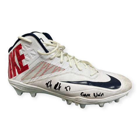 Rob Gronkowski Signed Autographed Game Used & Inscribed Cleat JSA