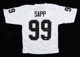 Warren Sapp Signed Oakland Raiders Jersey (JSA COA) Super Bowl XXXVII Champ / DT