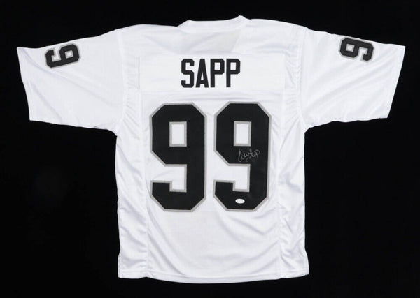 Warren Sapp Signed Oakland Raiders Jersey (JSA COA) Super Bowl XXXVII Champ / DT