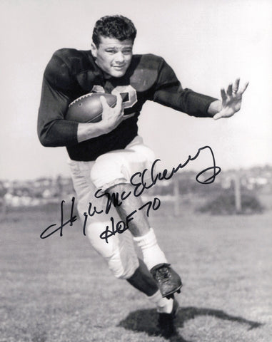 Hugh McElhenny Autographed 8x10 Photo San Francisco 49ers "HOF 70" SKU #245966