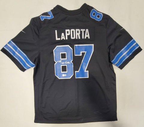 SAM LAPORTA SIGNED DETROIT LIONS NIKE XL SCREENPRINT JERSEY BECKETT QR