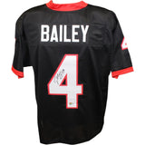 Champ Bailey Autographed/Signed College Style Sz XL Black Jersey Beckett 44024
