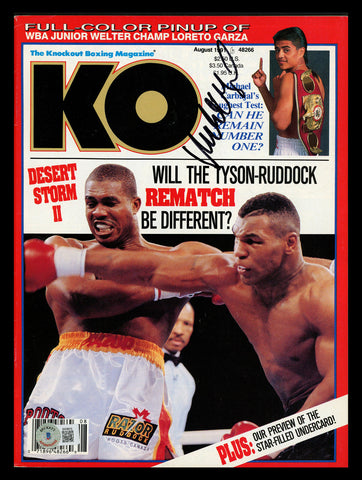 Michael Carbajal Autographed Signed KO Magazine Beckett BAS QR #BK08819